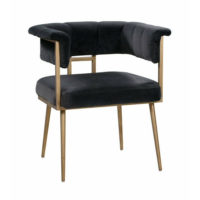 Astrid Grey Velvet Chair - Be Bold Furniture