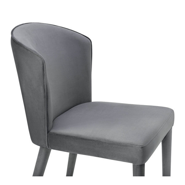 Metropolitan Grey Velvet Chair - Be Bold Furniture