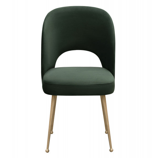 Swell Forest Green Velvet Chair - Be Bold Furniture