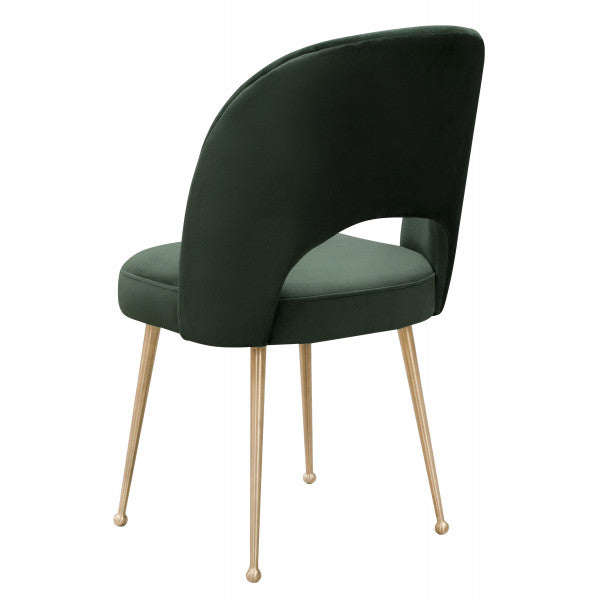 Swell Forest Green Velvet Chair - Be Bold Furniture