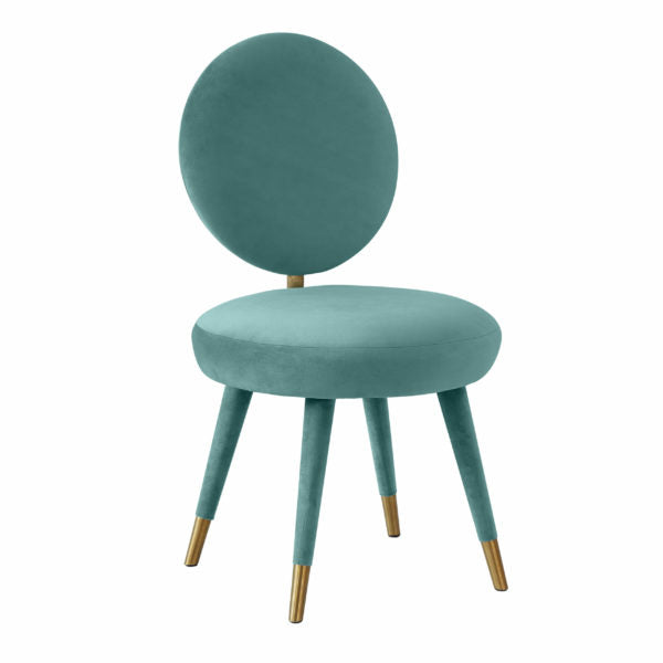 Kylie Sea Blue Velvet Dining Chair - Be Bold Furniture