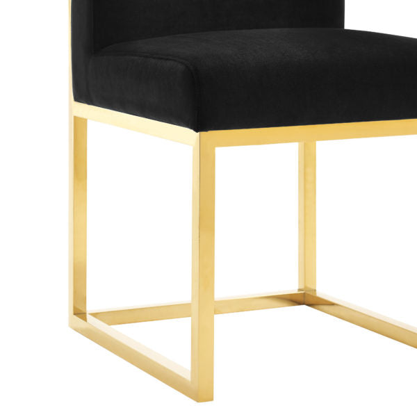 Haute Black Velvet Chair - Be Bold Furniture