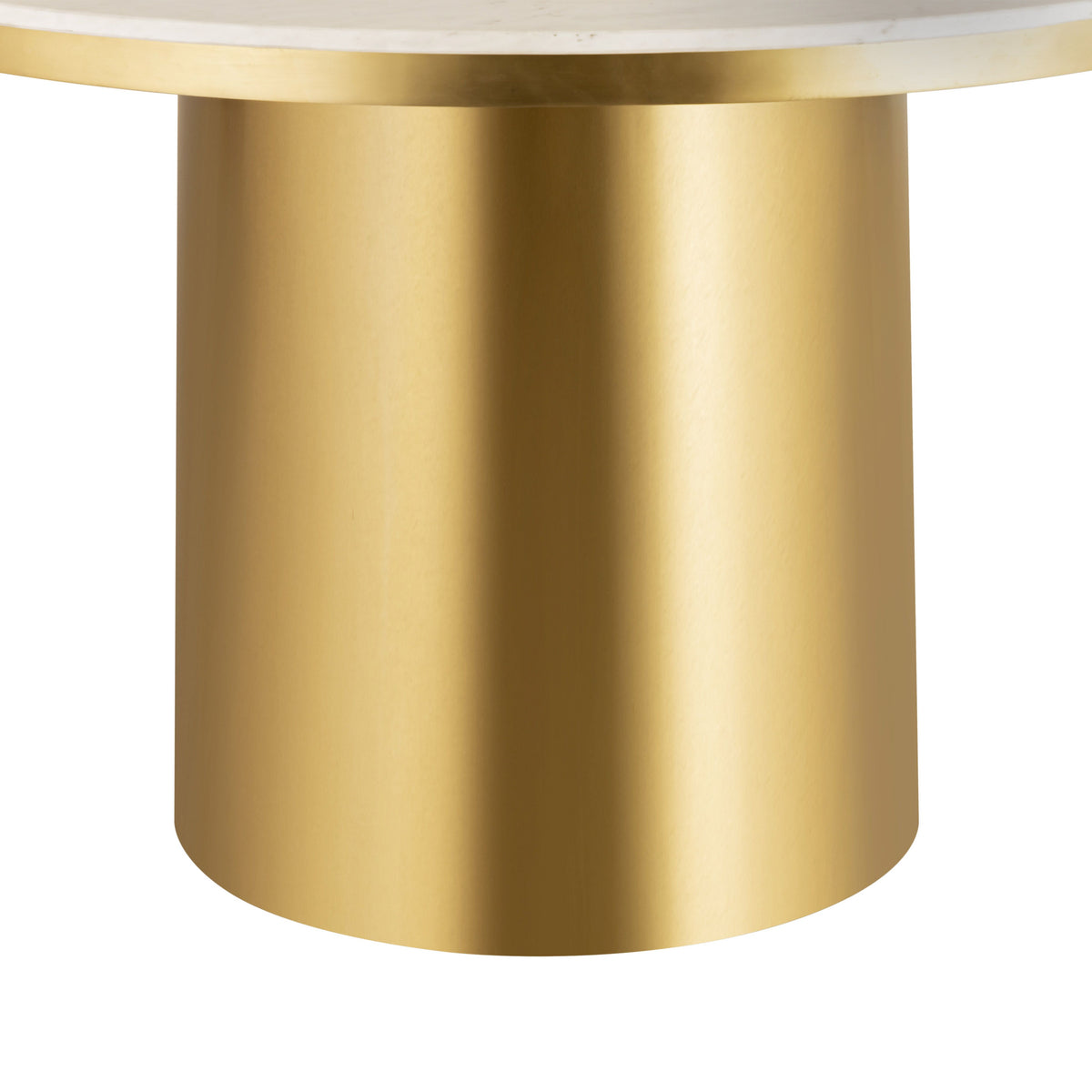 Alisin Marble Dining Table Gold - Be Bold Furniture