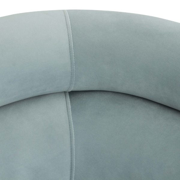 Macie Sea Blue Velvet Sofa - Be Bold Furniture