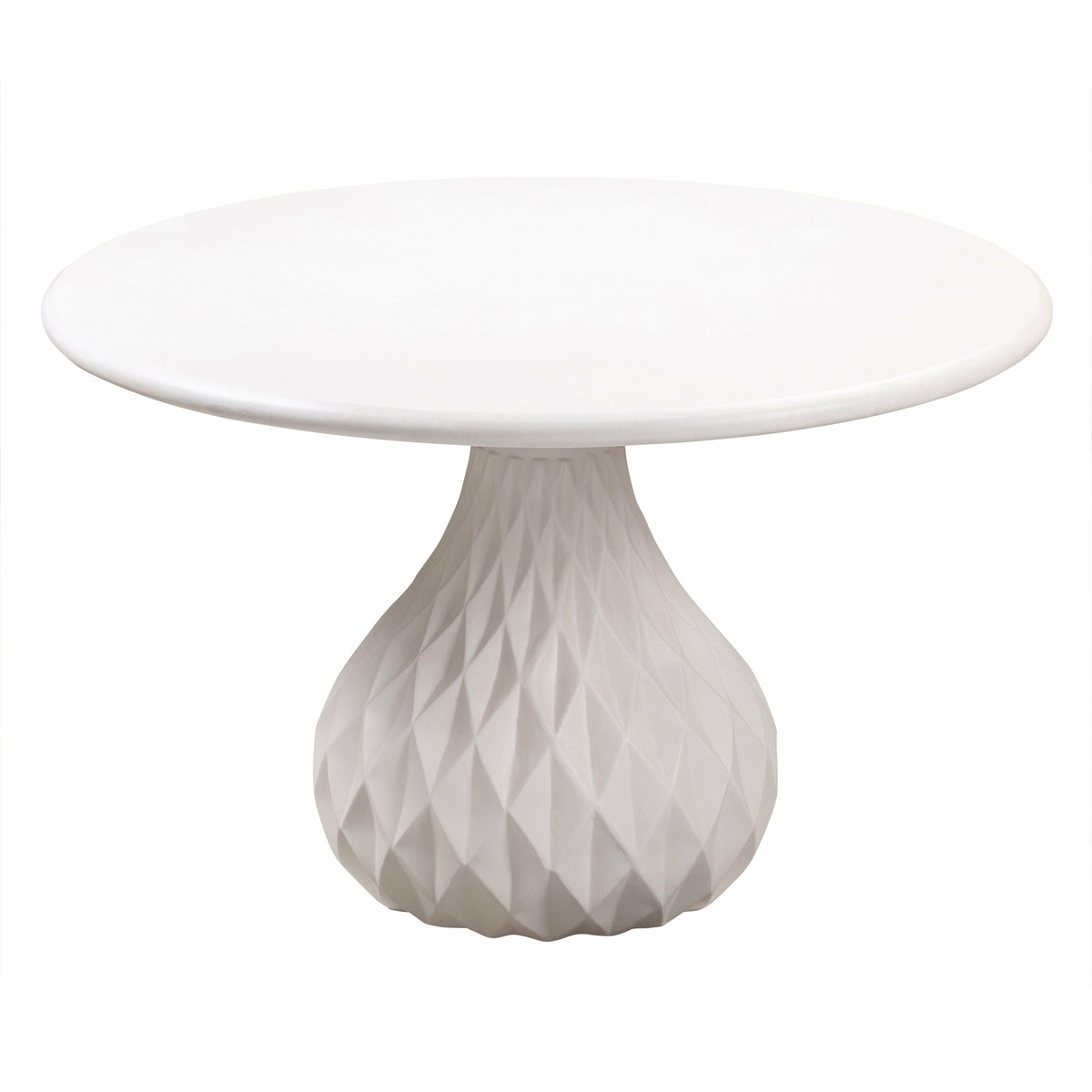 Tulum Ivory Concrete Dining Table - Be Bold Furniture