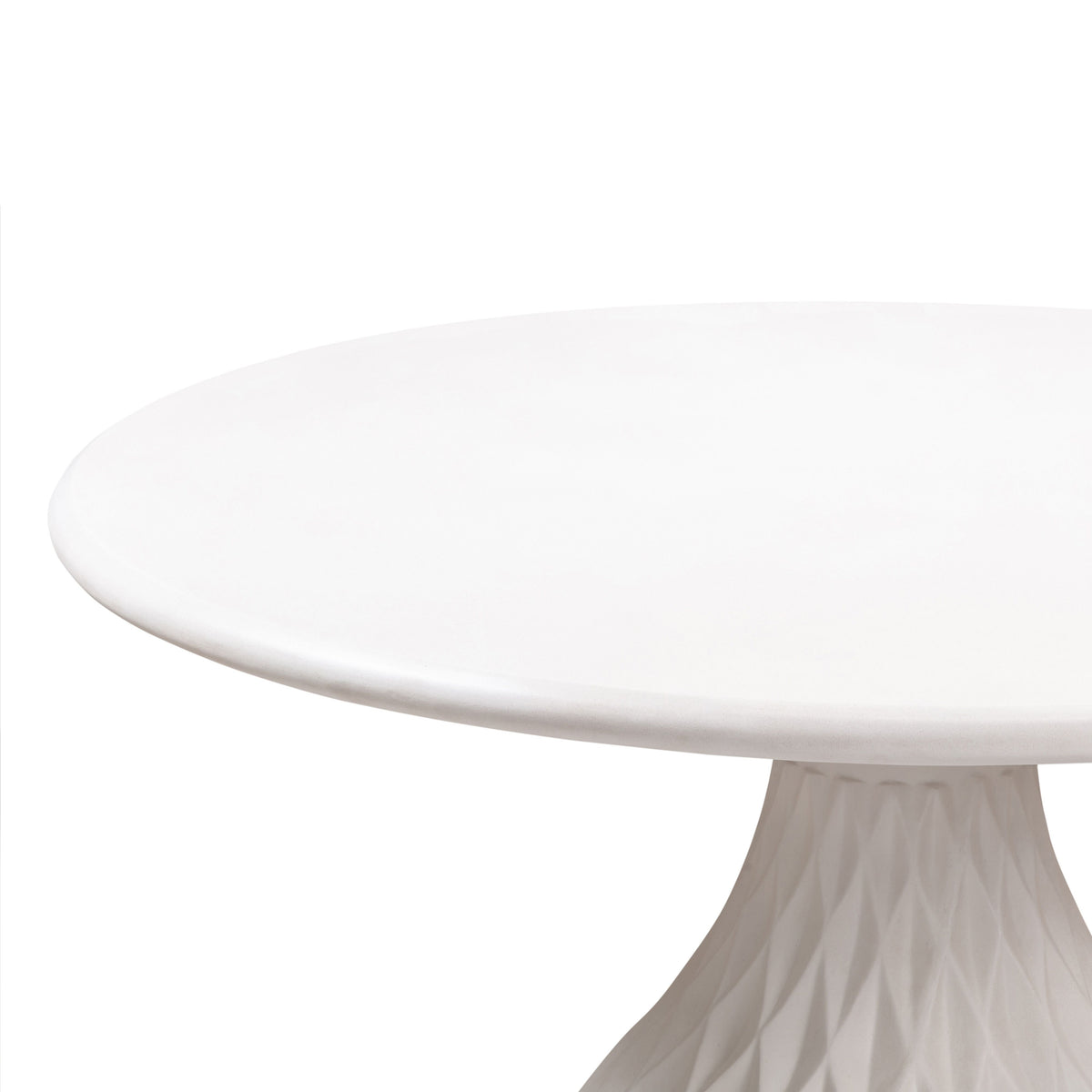 Tulum Ivory Concrete Dining Table - Be Bold Furniture