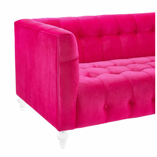 Bea Pink Velvet Sofa - Be Bold Furniture