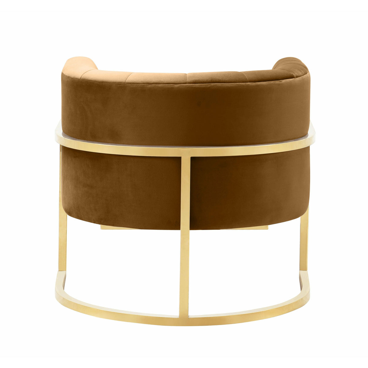 Mangolia Cognac Velvet Chair - Be Bold Furniture