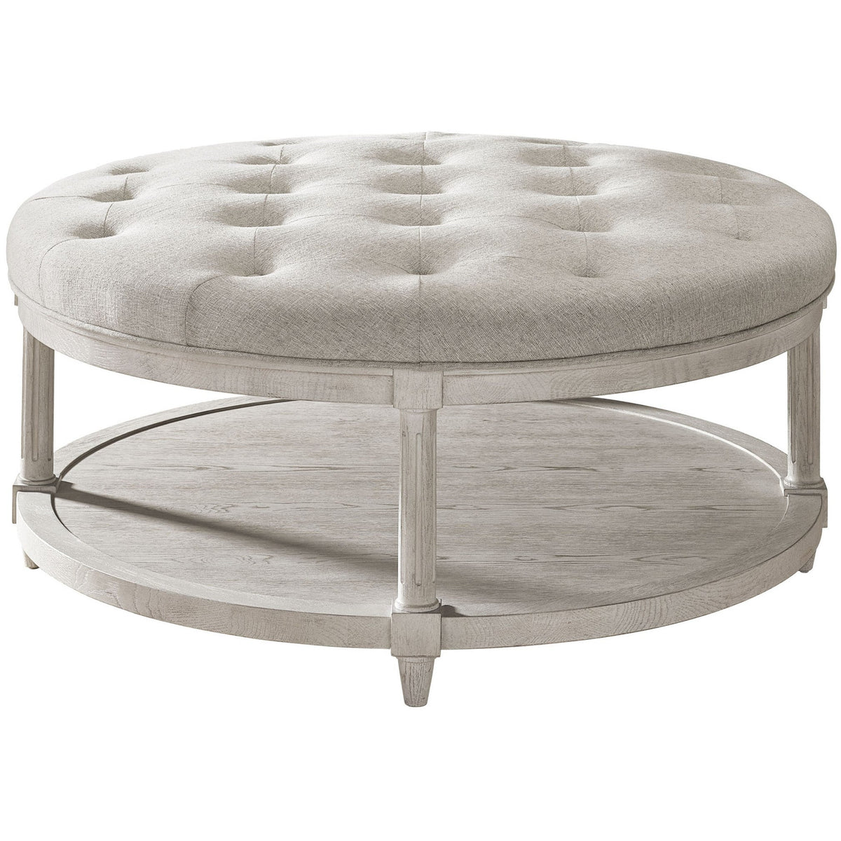 Lacie Round Ottoman - Be Bold Furniture