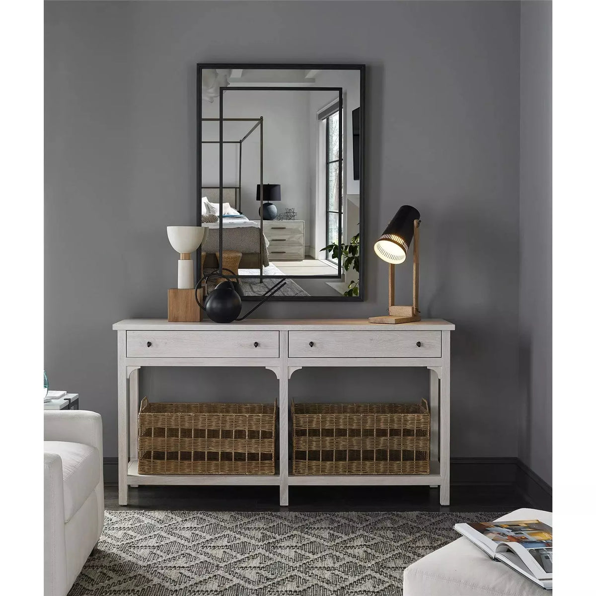 Kinsley Console Table Buttermilk - Be Bold Furniture