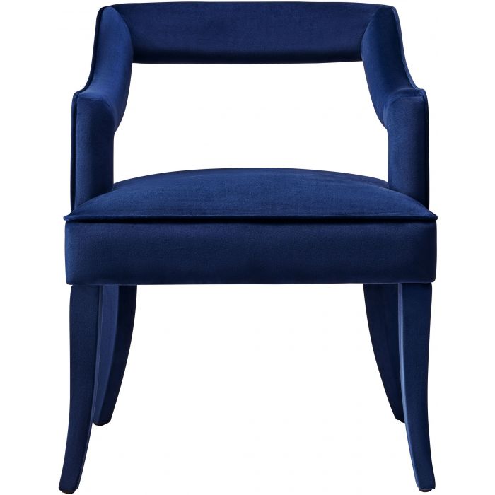 Tiffany Navy Velvet Chair - Be Bold Furniture