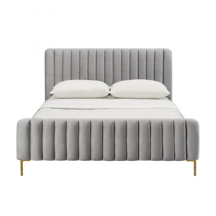 Angela Grey Bed - Be Bold Furniture