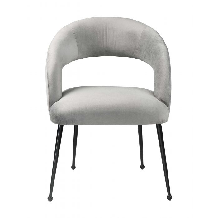 Rocco Slub Grey Dining Chair - Be Bold Furniture